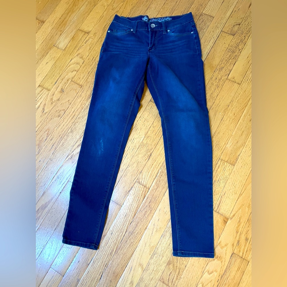 Women's Express Blue Vintage Y2K Skinny Denim Jeans